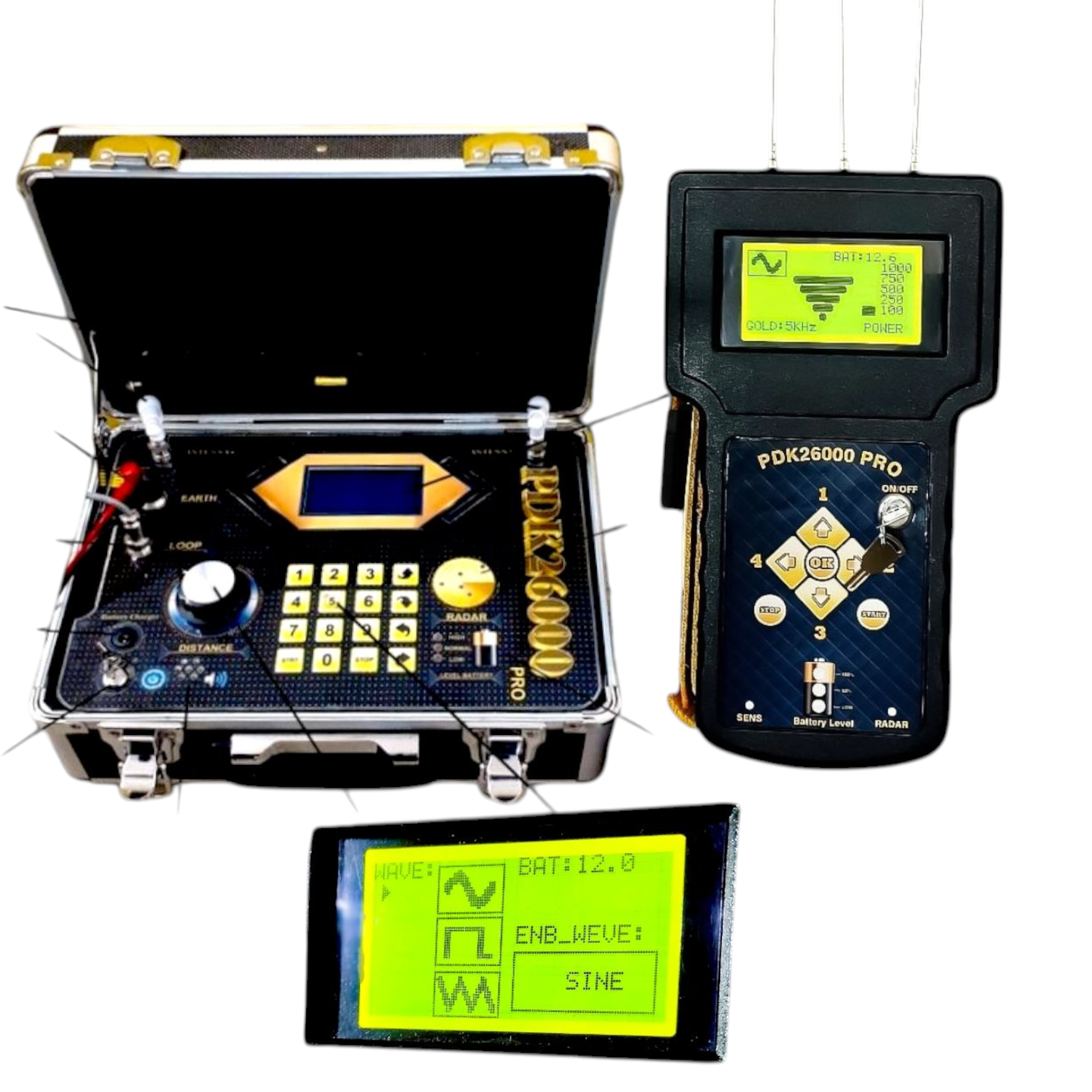 دستگاه قدرتمند چندکاره pdk26000  ( اسکنر . ردیاب . نقطه زن. یون یاب . )