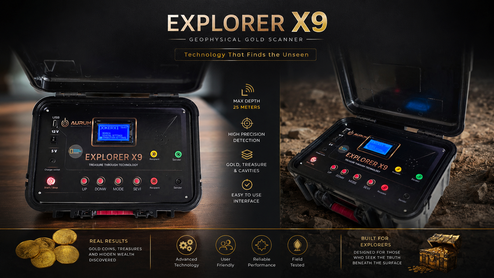 محصول ژئوفیزیک اسکنر XPLORER X9 محصول ترکیه